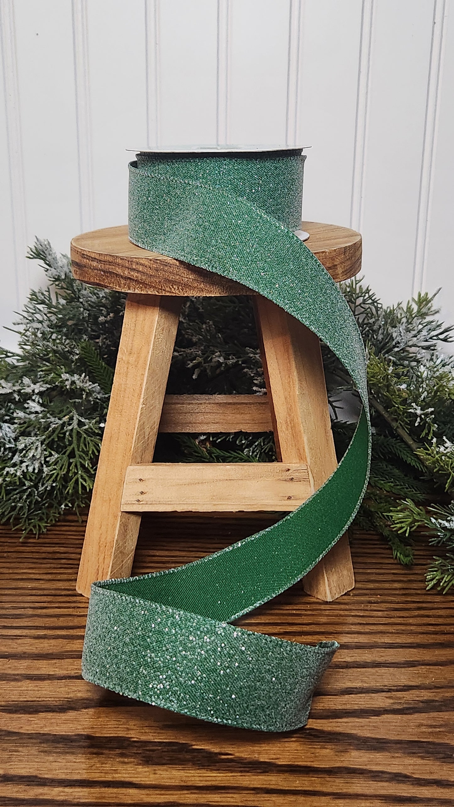 1.5" X 10 YD Crystal Shine Ribbon: Emerald Green