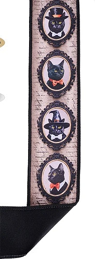 2.5" x 10yd Vintage Black Cat/Fused