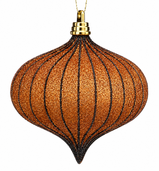 4" 100MM VP GLITTER ONION ORNAMENT