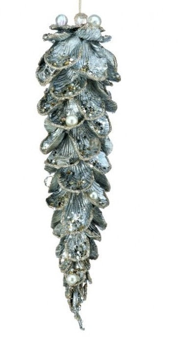 10" JEWEL PETAL ICICLE ORNAMENT