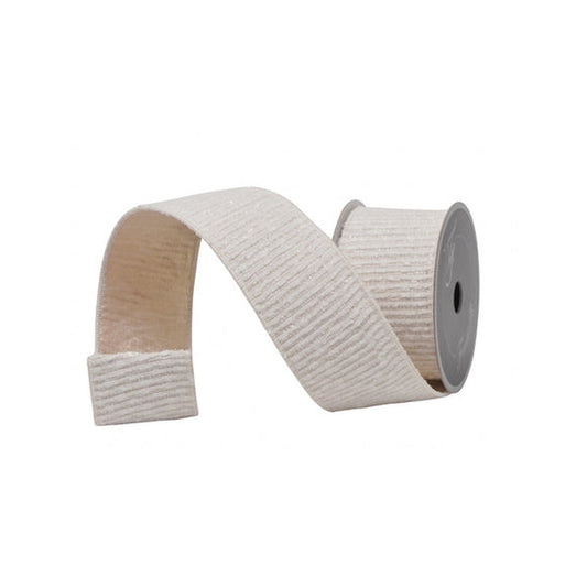 2.5" X 5 YD IVORY TIVOLI TWEED-Farrisilk