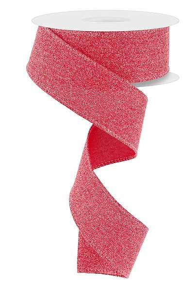 1.5" X 10 YD Crystal Shine Ribbon: Red